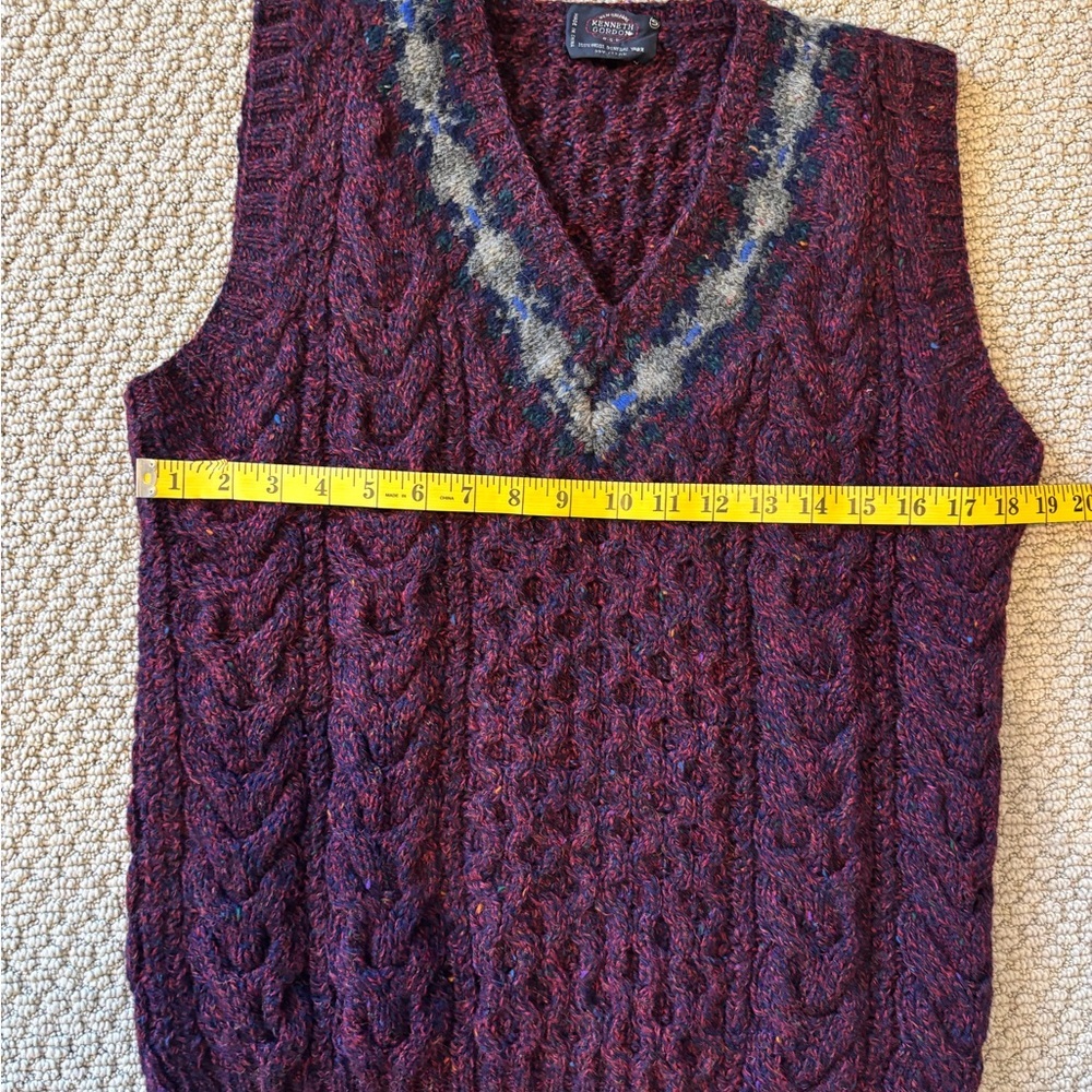 Vintage Kenneth Gordon Wool Sweater Vest - Picture 4 of 5